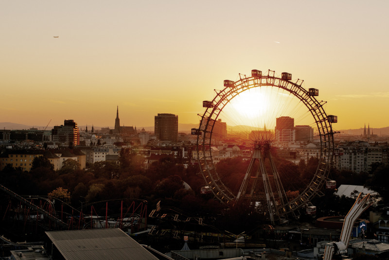 Riesenrad am Stadtwanderweg 9 im Wiener Prater