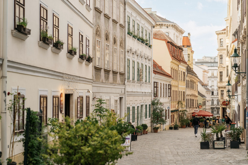 Alley on Vienna's Spittelberg.