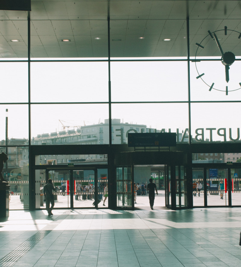 The Main Station of Vienna.